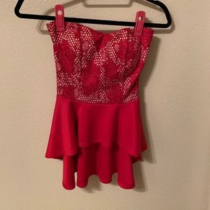 Beautiful hi-low party shirt